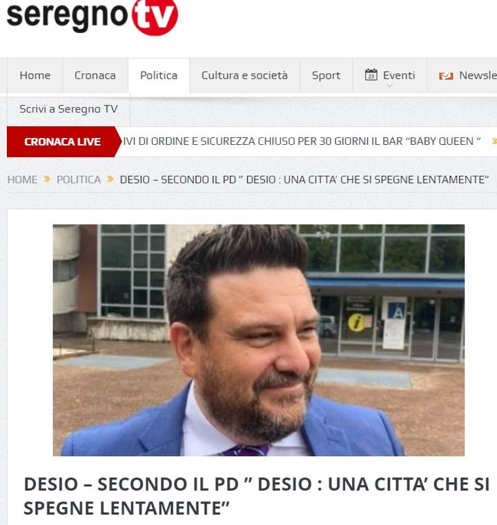 SECONDO IL PD ”DESIO: UNA CITTA’ CHE SI SPEGNE LENTAMENTE”