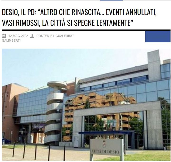 PD: “ALTRO CHE RINASCITA… EVENTI ANNULLATI, VASI RIMOSSI, LA CITTÀ SI SPEGNE LENTAMENTE”