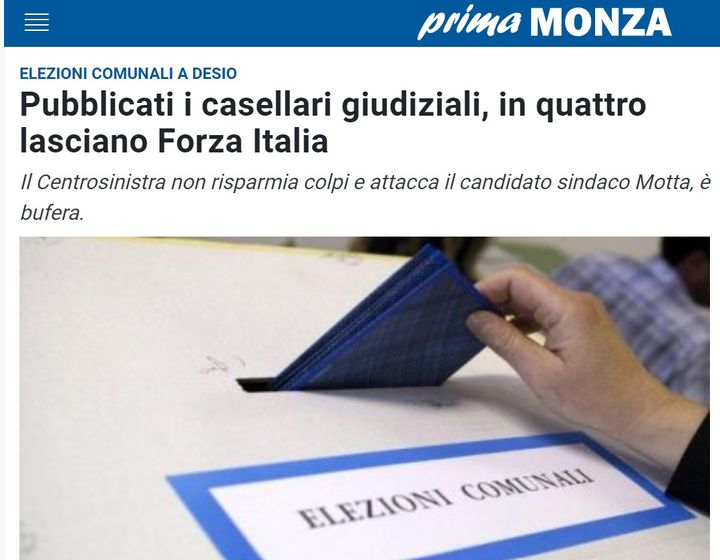 Pubblicati i casellari giudiziali, in quattro lasciano Forza Italia