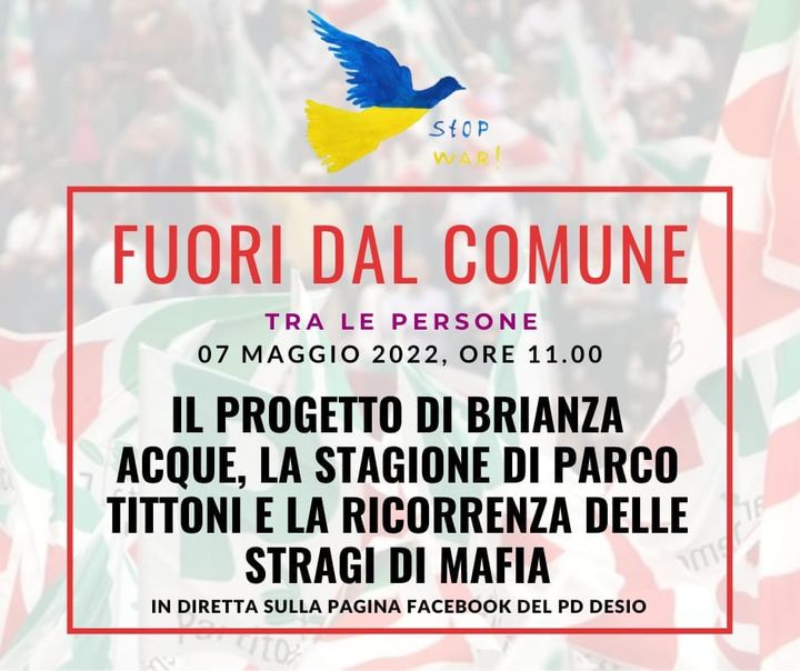 Fuori dal Comune #12 - Vecchi e nuovi progetti per la città, ricorrenze delle stragi di mafia e Parco Tittoni.