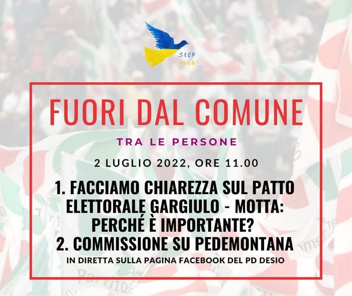 Fuori dal Comune #19 - Progetto definitivo di Pedemontana; la discussione (finalmente!) della nostra interrogazione sul patto elettorale