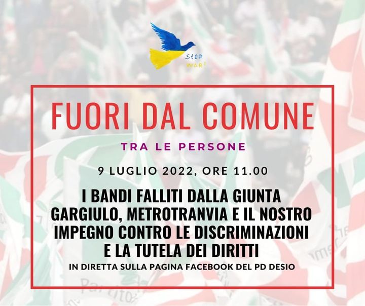 Fuori dal Comune #20 - Maxiprogetti e finanziamenti mancati, Metrotranvia e lotta alle discriminazioni.