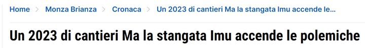 Un 2023 di cantieri Ma la stangata Imu accende le polemiche